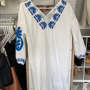 madewell embroidered dress